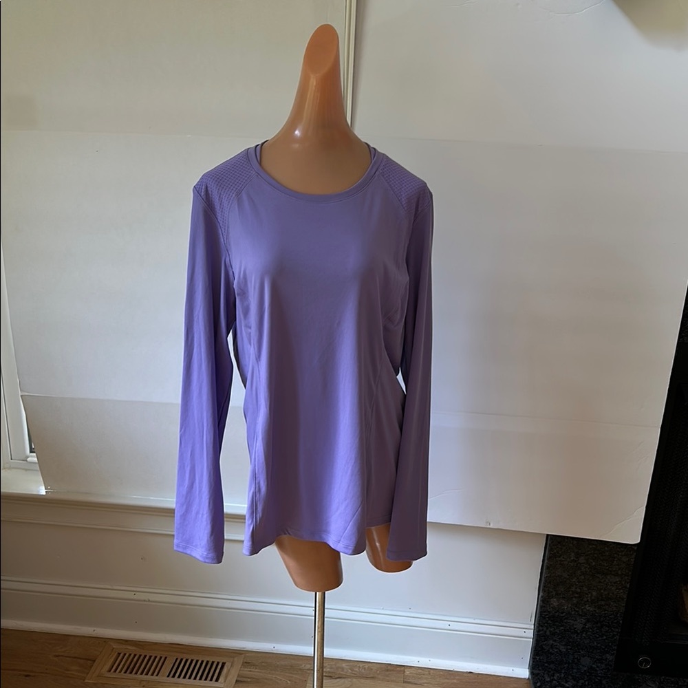Columbia Purple Long Sleeve Relaxed Tee
